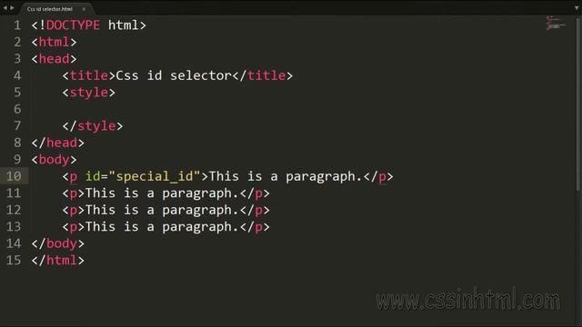 Css id selector смотреть онлайн