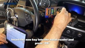 BMW CAS3 OBD key programming with Autel