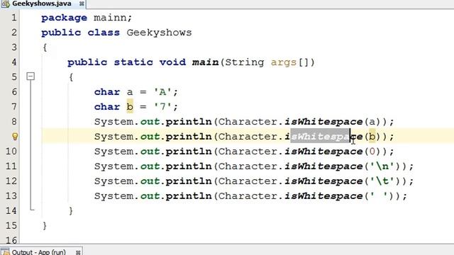 226. isWhitespace Method in Java Programming (Hindi) смотреть онлайн