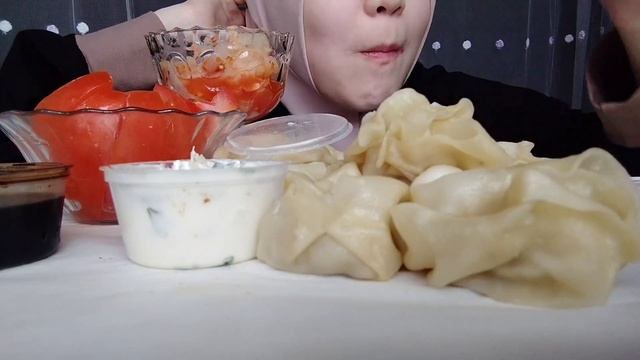 АСМР МУКБАНГ МАНТЫ | ASMR EATING MUKBANG MANTI | смотреть онлайн