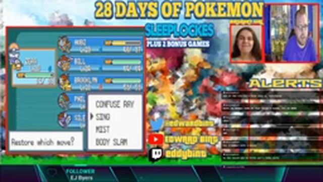 28 DAYS OF POKEMON SLEEPLOCKES PLUS 2 BONUS GAMES DAY 1 смотреть онлайн