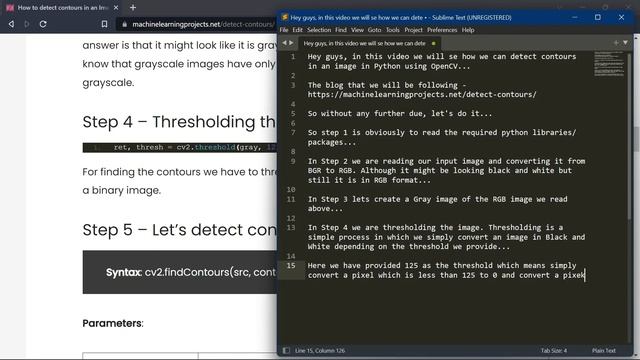 Detect Contours in an Image in Python using cv2 - Easy Computer Vision Project - with source code смотреть онлайн