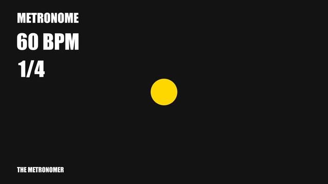 60 BPM Metronome 1/4 Time Signature смотреть онлайн