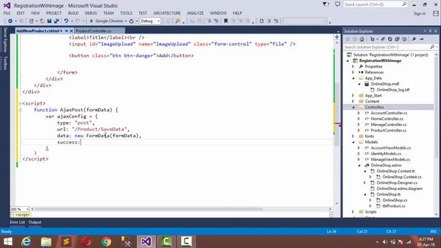 Registration Form With Image Upload In MVC | Using Jquery Ajax | Part-1 смотреть онлайн