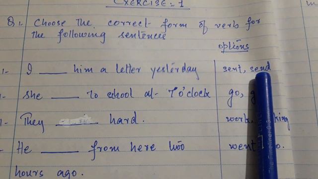 exercises (indefinite and continuous tense)written work смотреть онлайн