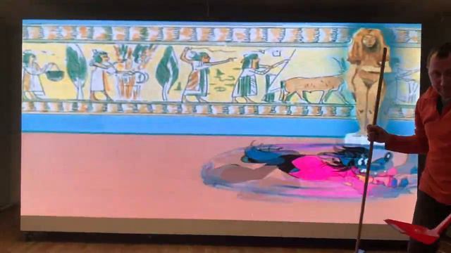 Светодиодный лед экран для помещения. Шаг пикселя 3.076 мм. Размер видеополя 3840_1920 мм. смотреть онлайн