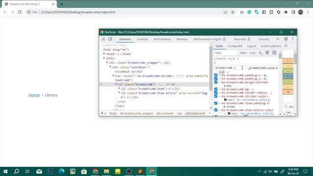 How to use Bootstrap 5 Breadcrumb with HTML CSS | Bootstrap 5 Breadcrumb HTML CSS @raselcoder смотреть онлайн