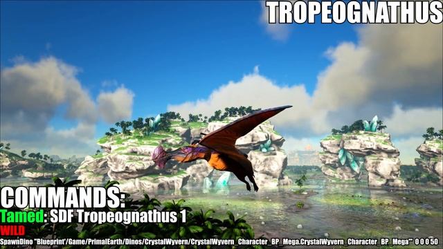 Crystal Wyverns, Tropeognathus & Giant Worker Bee SPAWN Commands