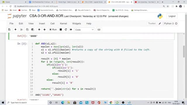CSA Live Class Practical : Coding of OR | AND | XOR | Selective Set, Clear, Complement in Python смотреть онлайн