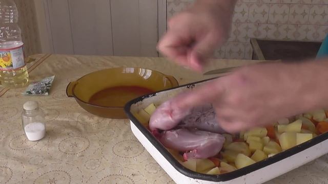 Фаршированный кролик. Рецепт «Кролик, запеченный в духовке» смотреть онлайн