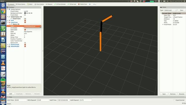 Assembling Laser scans into PCL point cloud Using Gazebo and ROS смотреть онлайн