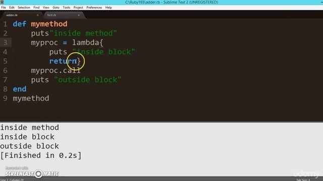 155 Learn python and ruby programming:- Difference between proc and lambda смотреть онлайн