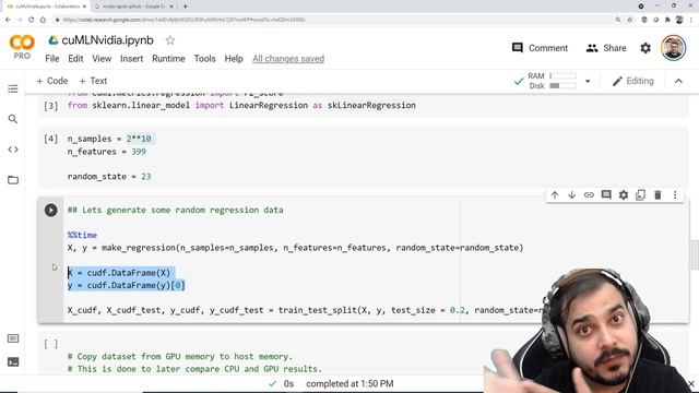 Training Machine Learning Algorithms In GPU Using Nvidia Rapids cuML Library смотреть онлайн