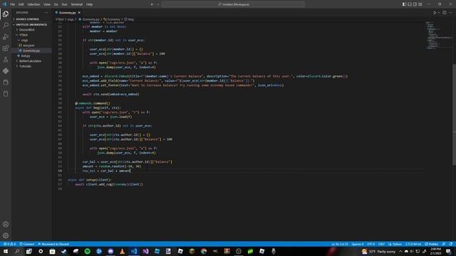 Making a Discord Bot In Python (Part 22: Economy Commands) смотреть онлайн