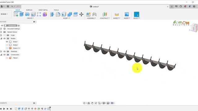Autodesk Fusion 360 Tutorial #3 | How to Create Coil Design 3D Modeling смотреть онлайн