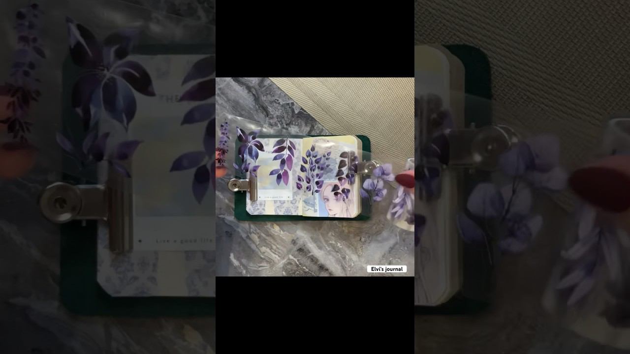 Mini Journal  | ASMR Journaling Full 4K Version Is On My Channel #shorts #asmr #scrapbooking