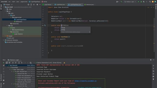 Class 6: Implementing Page Object Model in Cucumber (creating methods) смотреть онлайн