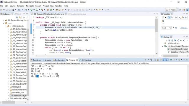 Copy List with Random Pointer | Technical Interview | Linked List смотреть онлайн