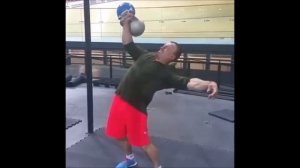 Gintas Zilinskas - 60 kg kettlebell press / Жим двух гирь 48+12 кг одной рукой