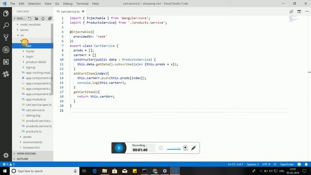 shopping_cart_ angular + nodeJS + Mongodb day 2 смотреть онлайн