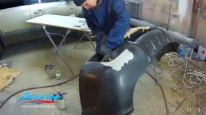 Заматовывание поверхности кузовной детали перед покраской