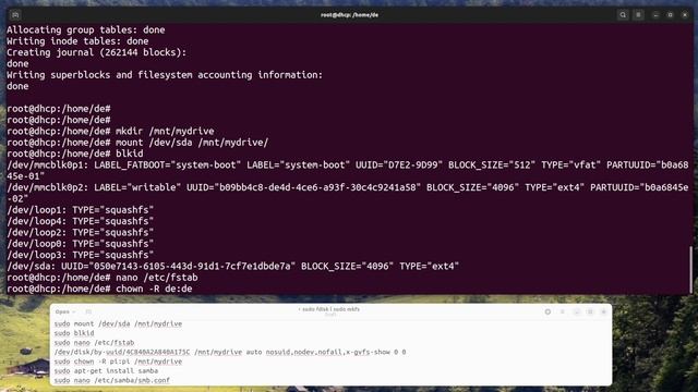 setup a file share server on a Raspberry Pi with an external hard drive смотреть онлайн