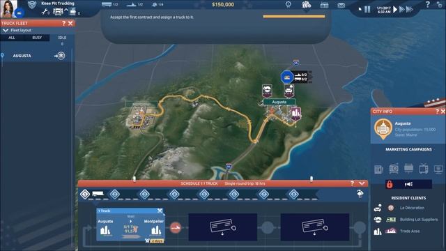 TransRoad: USA Lets Play #1 - Knee Pit Trucking is Born - TransRoad: USA Gameplay смотреть онлайн