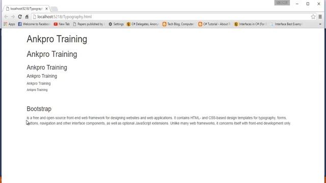 Bootstrap Chapter 8 - Bootstrap Typography смотреть онлайн