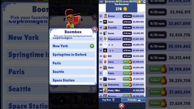 SUBWAY SURFERS Collect Coins From Friends With New Feature Boombox смотреть онлайн