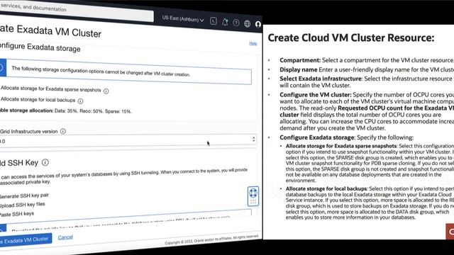 Create Exadata VM Cluster смотреть онлайн