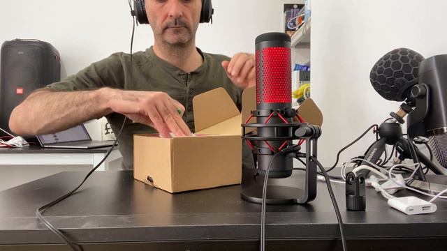 HyperX Quadcast ASMR - neewer XLR cable haul unwrapping смотреть онлайн