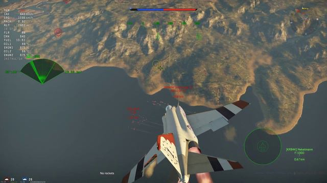War Thunder First time Phantom AIM-9J Missile смотреть онлайн