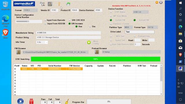 ASMedia Dumping And Flashing USB SSD HDD Drive Adapters - MPTOOL смотреть онлайн