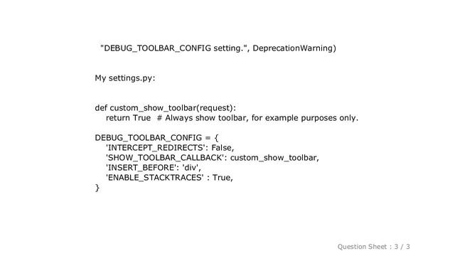 Django : Django v1.6 debug-toolbar Middleware Error No .rsplit() смотреть онлайн