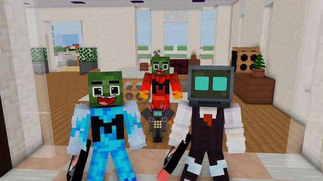 Monster School : Zombie x Squid Game Doll Rich and Poor Parents - Minecraft Animation смотреть онлайн