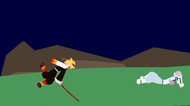 Demon Slayer akaza vs rengoku stick nodes pro смотреть онлайн