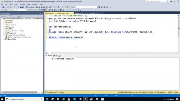 How to Get Record Count of All CSV and Text Files from Folder and Subfolders in SSIS Package