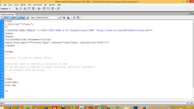 what is the difference between unset and unlink in php смотреть онлайн