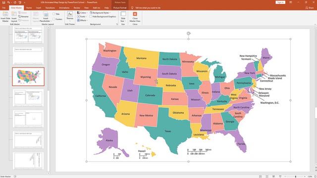 Make Animated Map in PowerPoint смотреть онлайн