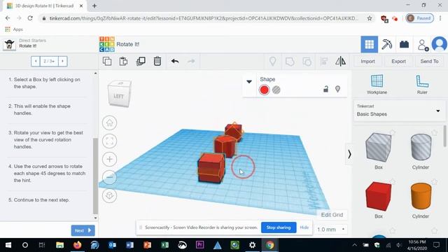 Autodesk Tinkercad: Rotate It!