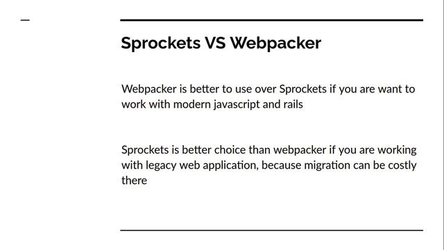 Introduction to Webpacker смотреть онлайн