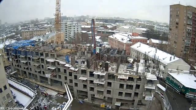 Таймлапс Басманный 5. Неделя 30 окт. - 06 нояб. 2016 г. Камера 1