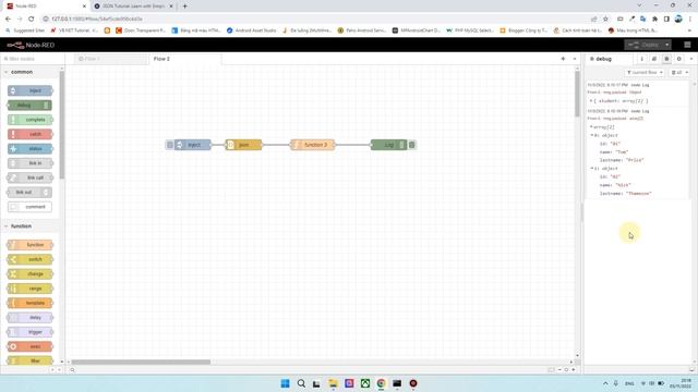 Node-RED #11 | Chuyển đổi JSON và Object trên Node-RED | HTT Offical смотреть онлайн