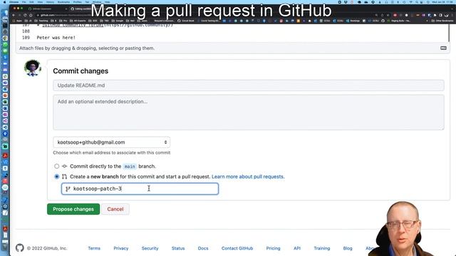 GitHub: Making a pull request смотреть онлайн
