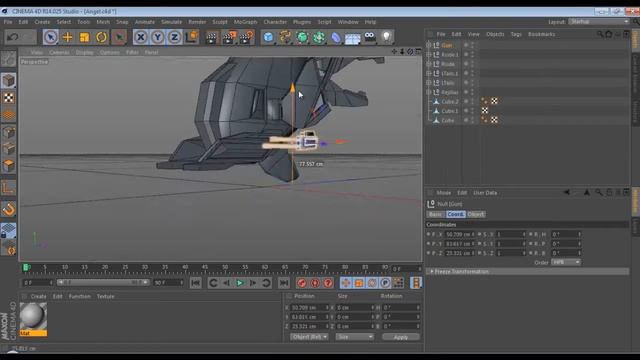 Angel Ship - Modeling and composition - Cinema 4D & Photoshop CC смотреть онлайн