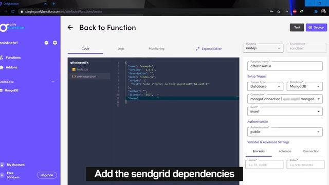 Onlyfunction.com - Database Trigger (MongoDB) смотреть онлайн
