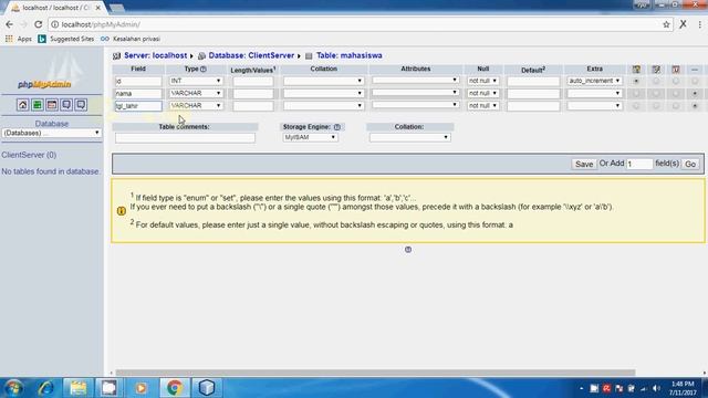 Tutorial Client Server Java #03 Membuat Data Base смотреть онлайн