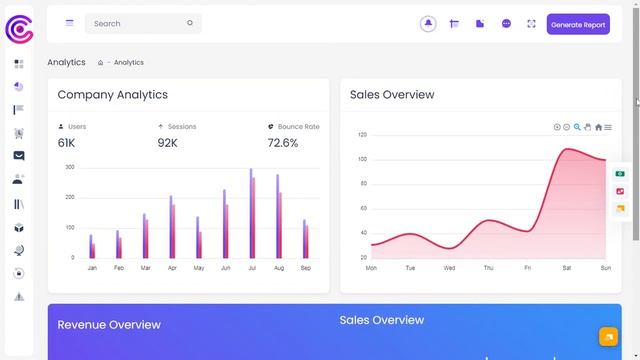 CRM Dashboard Admin Template Bootstrap 5 with LTR Light Theme смотреть онлайн