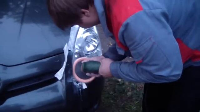 Полировка фар дрелью.Своими руками.Быстро и просто.Toyota.Коломн смотреть онлайн