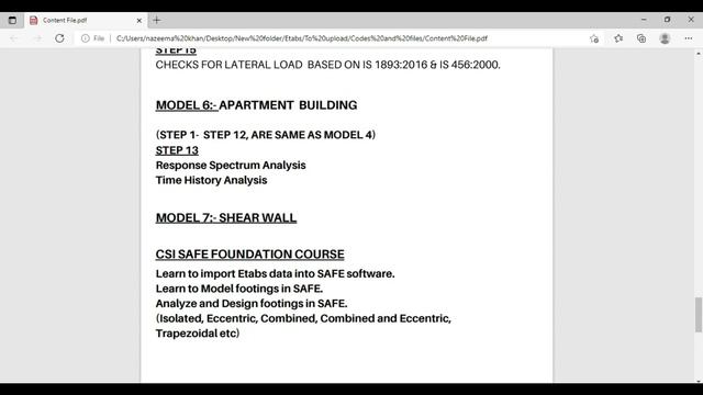 ETABS & SAFE Complete Building Design Course + Manual Detailing смотреть онлайн